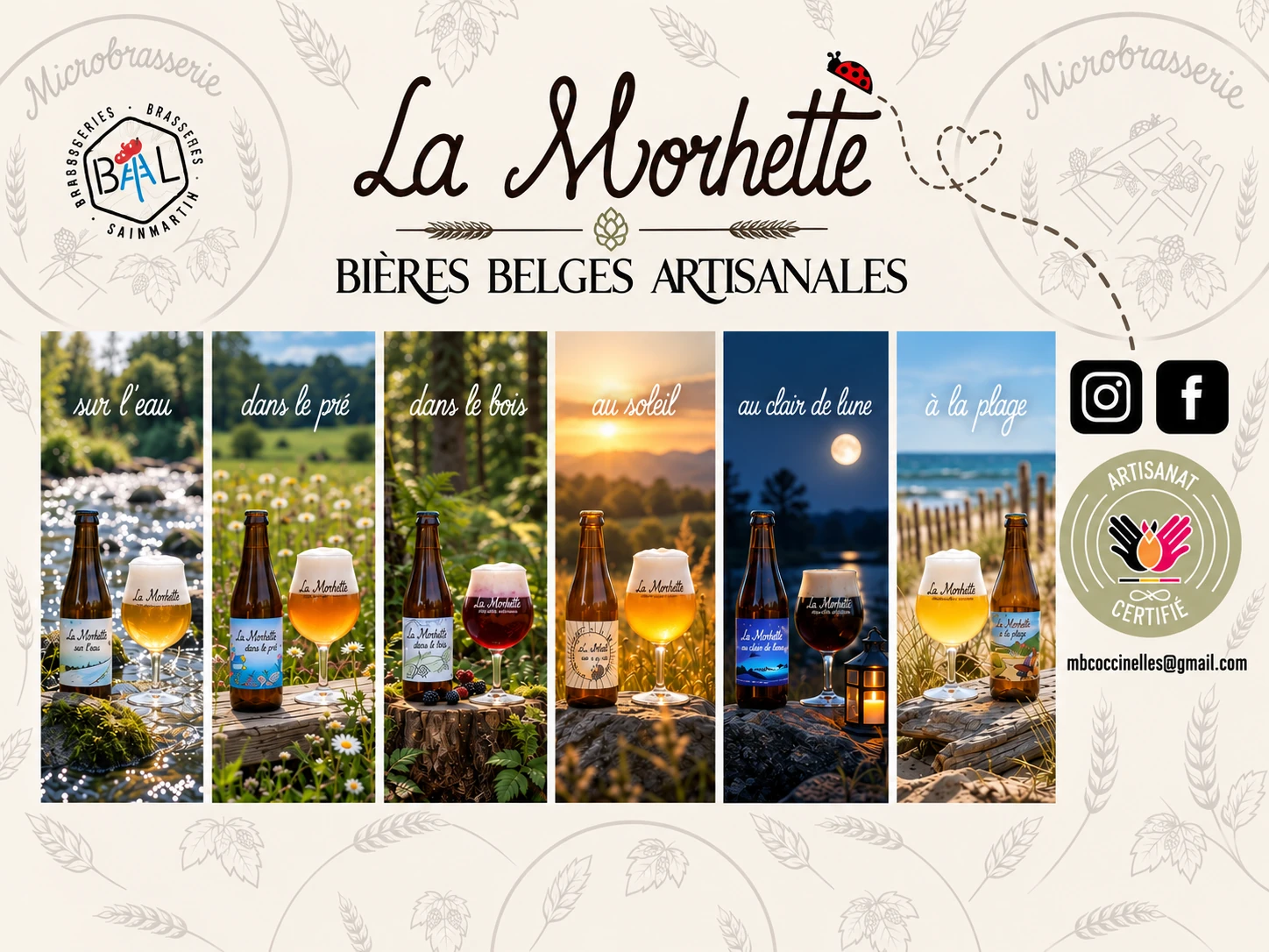 Visuel La Morhette, bières belges artisanales