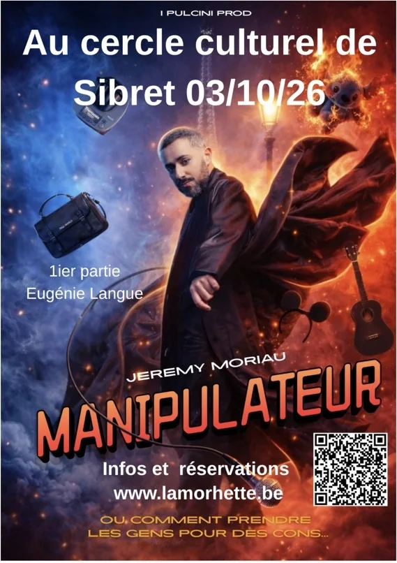 Affiche du spectacle Jérémy Moriau — Manipulateur